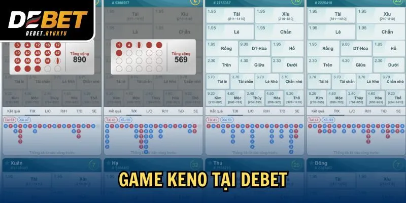 Game Keno tại Debet