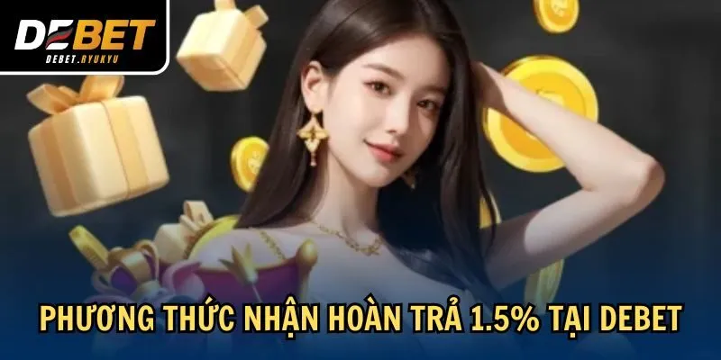 Phương thức nhận hoàn trả 1.5% tại Debet